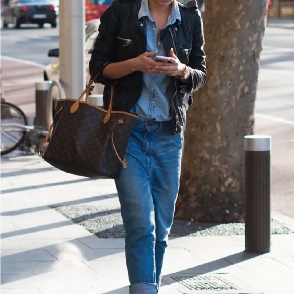 Isabel Marant Étoile Kady Quilted Washed Lamb Leather‎ Jacket Size 38